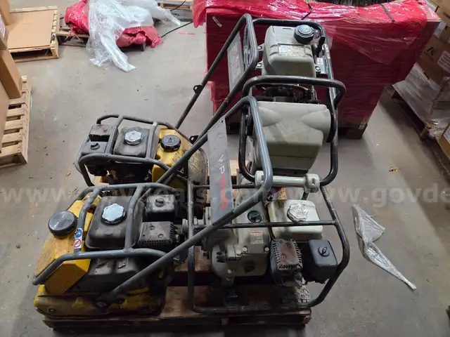 Vibratory Plate Compactors & Trash Pump