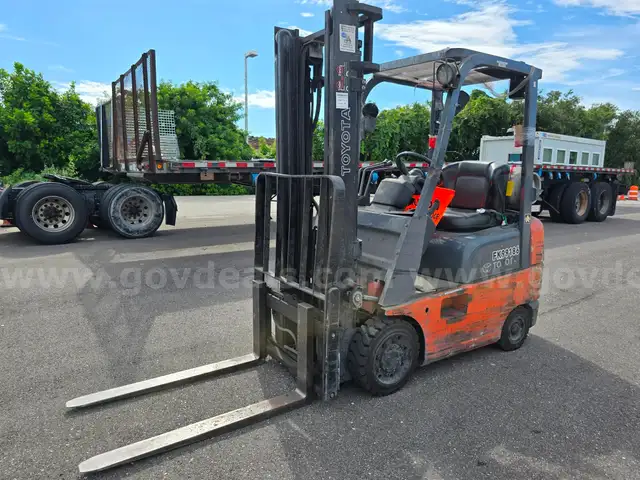 2007 Toyota 7FGCU18 Pneumatic Tire Forklift