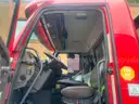 2014 Volvo VHD Tri/A Flatbed Truck w/ 2015 Moffett M8 55.4P Truck Mounted Forklift