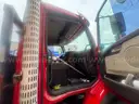 2014 Volvo VHD Tri/A Flatbed Truck w/ 2015 Moffett M8 55.4P Truck Mounted Forklift