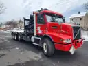 2014 Volvo VHD84B Tri/A Flatbed Truck w/ 2015 Hiab 322E-5 Hipro Knuckle Boom