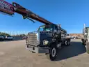 2015 Freightliner 108SD Tri/A Flatbed Truck w/ Cleasby FBR-6-40