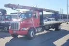2013 Peterbilt 337 S/A Flatbed Truck W/ Cleasby FBR-6-36 Roofing Conveyor