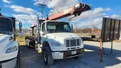2014 Freightliner M2 106 T/A Flatbed Truck W/Cleasby RTH-3000 Roofing Conveyor