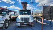2014 Freightliner M2 106 T/A Flatbed Truck W/Cleasby RTH-3000 Roofing Conveyor