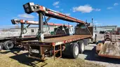 2015 Freightliner M2 106 T/A Flatbed Truck W/ Cleasby HDRTH-3000 Roofing Conveyor