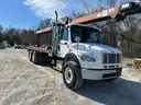 2007 Freightliner M2 106 T/A Flatbed w/Cleasby FBR-6-40 Roofing Conveyor