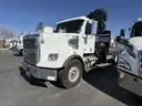 Hiab 322E-5 Hipro Knuckle Boom on 2012 Freightliner Coronado SD 112 Tri/A Flatbed Truck-*Inoperable*