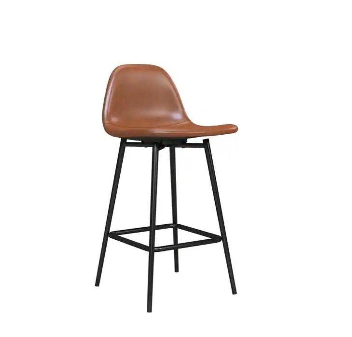 Avenue Greene Ciara Upholstered Bar Stool; Camel Faux Leather- Single ...