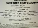 2014 Blue Bird Vision 72 Passenger School Bus