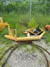 Diamond boom mower