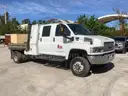2008 GMC C5500 TOPKICK 4X4 DURAMAX 6.6L DIESEL, (C5E044) Crew Cab Flat Bed