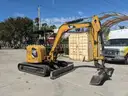 CATERPILLAR MODEL 305E3-CR Excavator 40hp Diesel, Rubber Track, Dozer Blade, Q-A Buckets