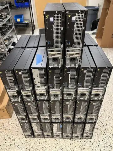 A Lot of Dell OptiPlex Machines