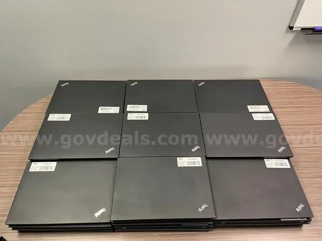 Lot of (40)Lenovo ThinkPad T480 laptops, 8th generation, with core i5 and i7, 8GB and 16GB RAM, and 256 and 512GB SSD