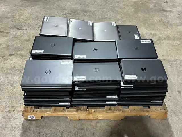 Lot of (117) Mixed Dell latitude and HP ProBook Laptops