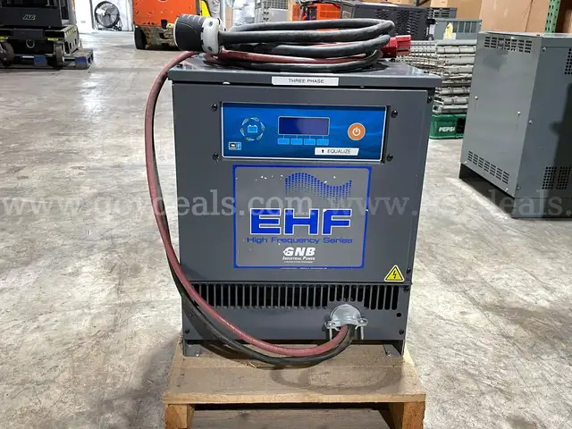 Lot of (2) GNB Industrial Power Heavy-duty forklift / industrial battery charger 24 V DC