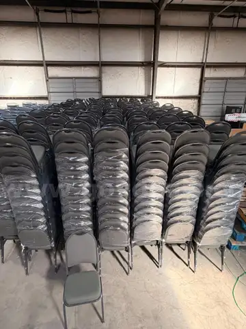 Lot of 200 Stacking Chairs #1