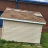 Storage Shed with Rollup Door