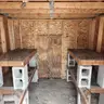 Storage Shed with Rollup Door
