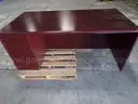 L-Shaped Desk - Cherry Wood