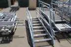 Metal Walking Platform and Stairs