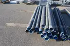 Various sizes of electrical conduit