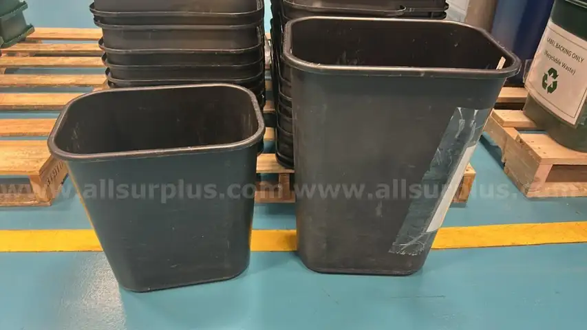 Pallet of Waste/Recycle Black Containers