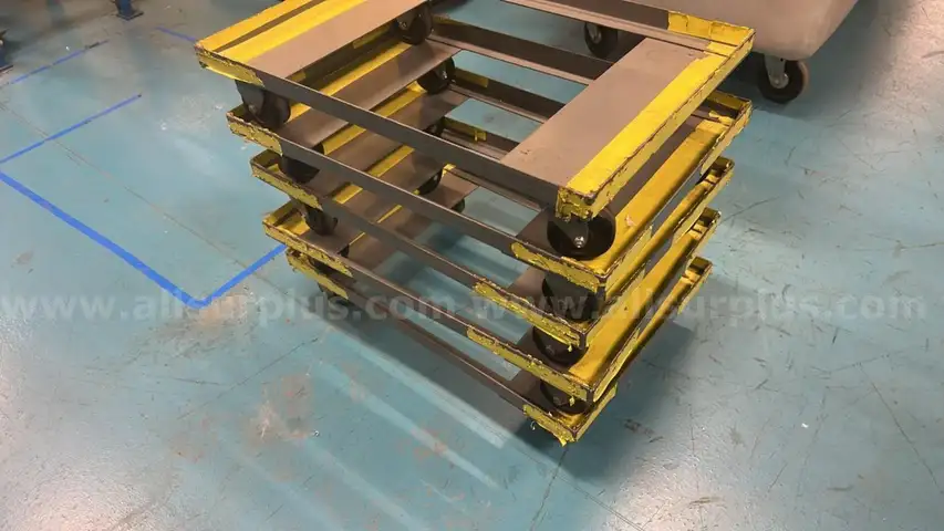 Lot of 5 Steel Dollies, Size 17" x 24"