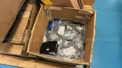 Pallet of Various Computer Monitors, Racks, Keyboards, etc.