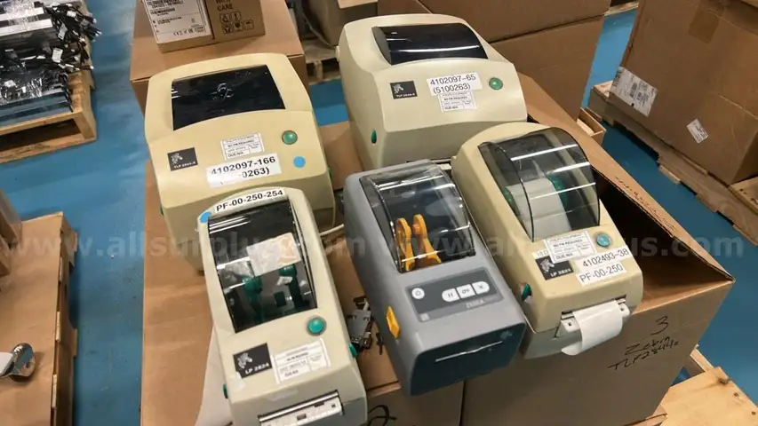 Approx. 30 Pcs., Zebra TLP 2844-Z, LP2824, ZD410 Label Printers