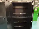 3 Ea. Black Mobile Storage Cabinets