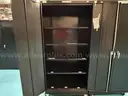 3 Ea. Black Mobile Storage Cabinets