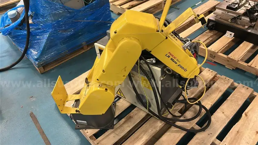 Lot of 2 Fanuc Robot Arm System, Model LR Mate 200iC, 6‑axis, tabletop