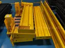 5 pcs. Safety yellow Warehouse guide rails with uprights