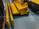 5 pcs. Safety yellow Warehouse guide rails with uprights