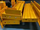 5 pcs. Safety yellow Warehouse guide rails with uprights