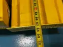 5 pcs. Safety yellow Warehouse guide rails with uprights