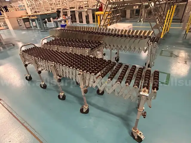 3 Ea. Gravity Skate Wheel Expandable/Portable Conveyors