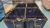 4 pcs., Royal Fabric Basket Trucks, 10 Bu