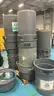 Lot of 22 Grey Brute 32 gal Waste Containers