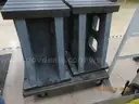 Set of (2) Steel Angle Plates for Large CNC Machine