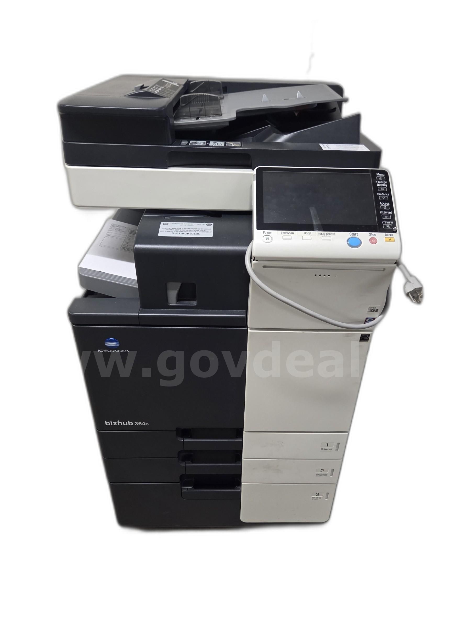 Konica Minolta 364e BW Copier #1286 | GovDeals