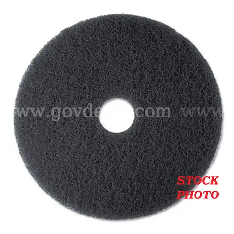 3M Black Stripper Pads - 13" (Model 7200) - Lot of 9 Cases