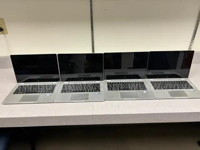 4x HP Elitebook X360 1030 G2 Laptops