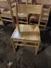 Sturdy oak wooden chairs lot of 20