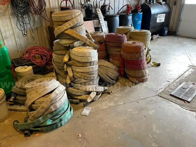 91 Sections of 1 3/4 fire hose