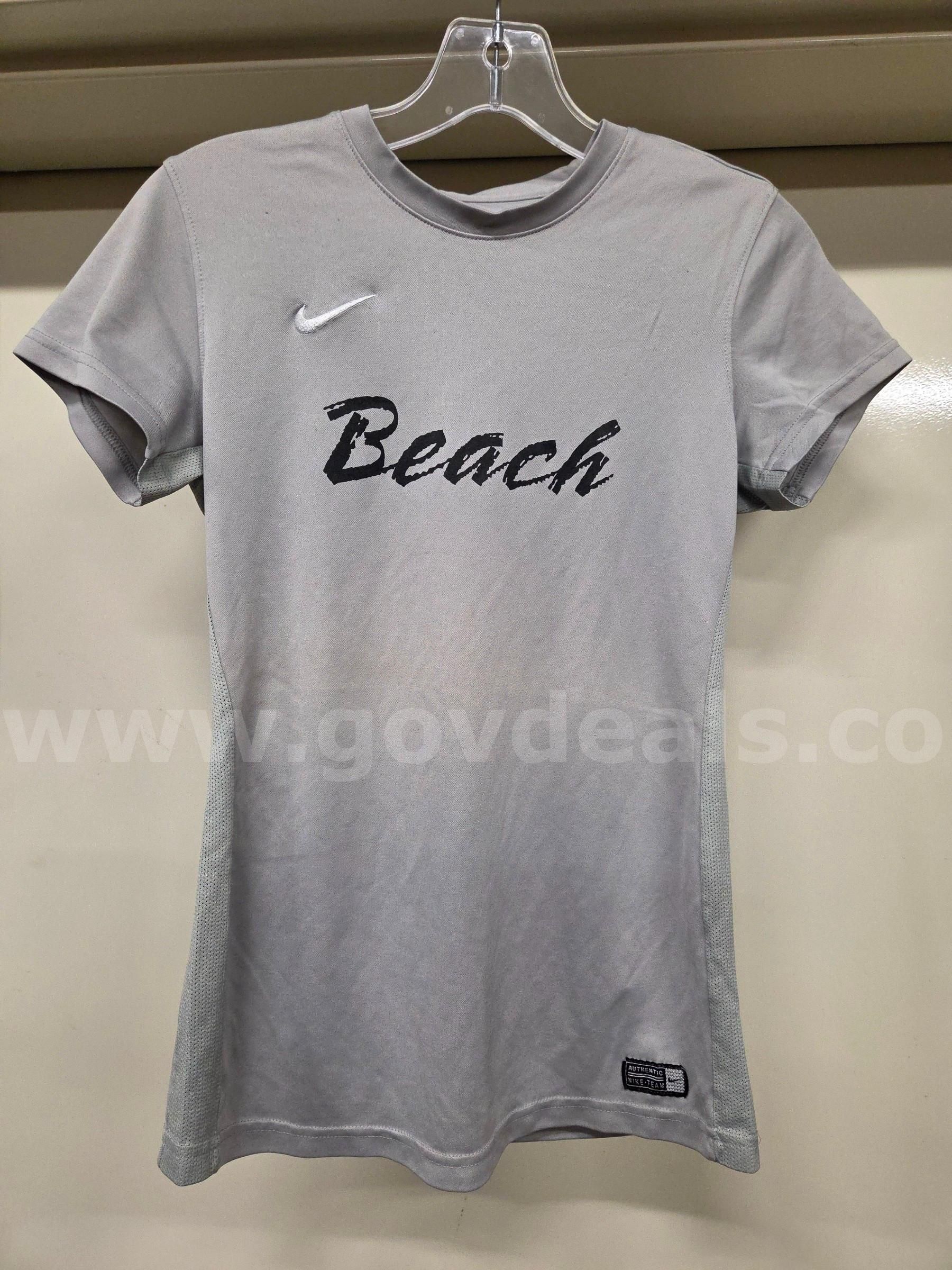 J093) Nike Tiempo Soccer Jersey - Grey M | GovDeals