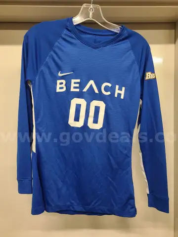 Blue Nike Long Sleeve Jersey  - (X-Large) - J005