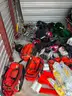 Various ambulance medical bags.